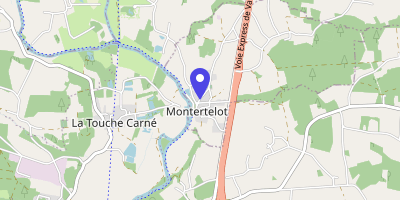 Carte OpenStreetMap — 2 rue des Forges, Montertelot