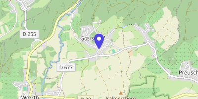 Carte OpenStreetMap — 85 rue Principale, Goersdorf