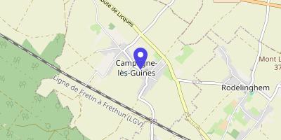 Carte OpenStreetMap — 871 rue Principale, Campagne-lès-Guines