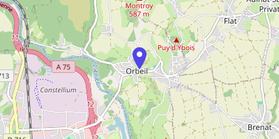 Carte OpenStreetMap — 1 rue des Écoles, Orbeil