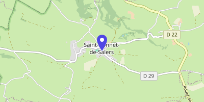 Carte OpenStreetMap — 2 place de la Plaine, Saint-Bonnet-de-Salers