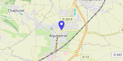 Carte OpenStreetMap — 153 Grande rue, Aigueperse
