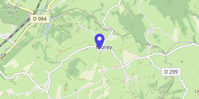 Carte OpenStreetMap — 6 place de la Mairie, Morey
