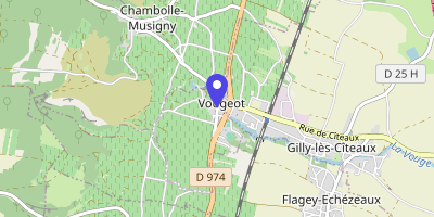 Carte OpenStreetMap — Rue du Vieux-Château, Vougeot