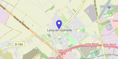 Carte OpenStreetMap — 1 Place de la République, Loos-en-Gohelle