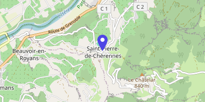 Carte OpenStreetMap — 45 rue de la Bascule, Saint-Pierre-de-Chérennes