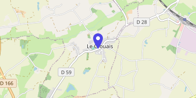 Carte OpenStreetMap — 2 rue des Portes, Le Crouais