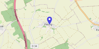 Carte OpenStreetMap — 20 rue Principale, Fléchy