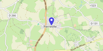 Carte OpenStreetMap — 18 route Saint-Marcouf, Pierreville