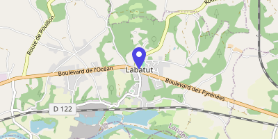 Carte OpenStreetMap — 1 parvis des Droits-de-l'Homme, Labatut