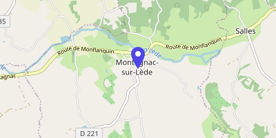 Carte OpenStreetMap — 63 rue du Bourg, Montagnac-sur-Lède