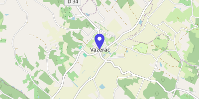 Carte OpenStreetMap — 1 place de la Mairie, Vazerac