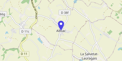 Carte OpenStreetMap — 8 route de Caraman, Albiac