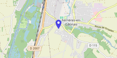 Carte OpenStreetMap — Cour de l'Abbaye, Ferrières-en-Gâtinais