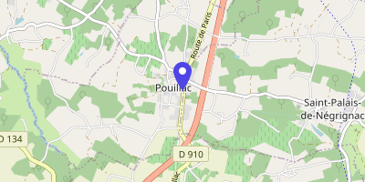 Carte OpenStreetMap — 18 avenue des Prunus, Pouillac