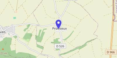 Carte OpenStreetMap — 8 rue Prouvais, Proviseux-et-Plesnoy
