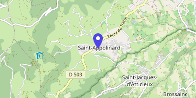 Carte OpenStreetMap — 22 place de la Bascule, Saint-Appolinard