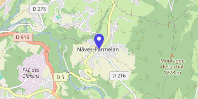 Carte OpenStreetMap — 1 place du Capitaine-Anjot, Nâves-Parmelan