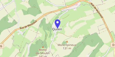Carte OpenStreetMap — 3 rue de la Mairie, Quilen