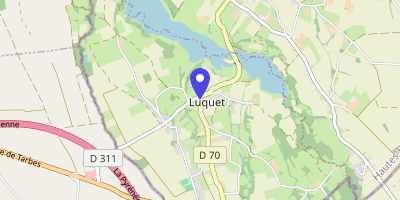 Carte OpenStreetMap — 1 route du Village, Luquet