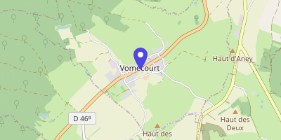 Carte OpenStreetMap — 10 place de l'Église, Vomécourt