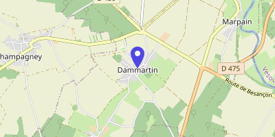 Carte OpenStreetMap — 34 rue Principale, Dammartin-Marpain
