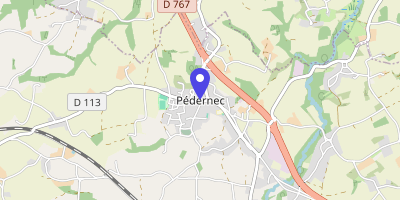 Carte OpenStreetMap — 6 place de la Mairie, Pédernec