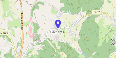 Carte OpenStreetMap — 1 rue du Village, Flachères