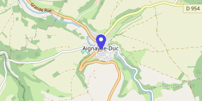 Carte OpenStreetMap — 2 place de la Mairie, Aignay-le-Duc