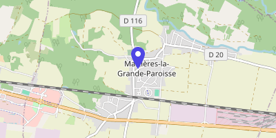 Carte OpenStreetMap — 6 rue des Écoles, Maizières-la-Grande-Paroisse