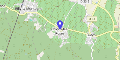 Carte OpenStreetMap — 8 place Pommery, Chigny-les-Roses