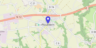 Carte OpenStreetMap — 1 rue de la Mairie, Plouédern