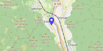 Carte OpenStreetMap — 1 place de la Toucouère, Esténos