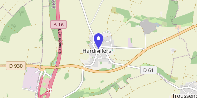 Carte OpenStreetMap — 5 rue Saint-Pierre, Hardivillers