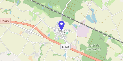 Carte OpenStreetMap — 58 rue de la Forêt, Fougeré