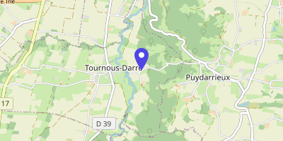 Carte OpenStreetMap — 8 route de Tournon, Tournous-Darré