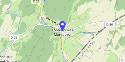Carte OpenStreetMap — 5 rue du Lavoir, Fontenois-lès-Montbozon