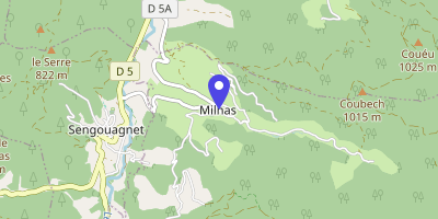 Carte OpenStreetMap — 1 route de Paloumère, Milhas