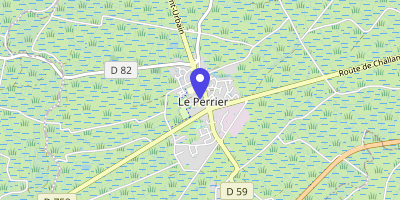 Carte OpenStreetMap — 1 place de la Mairie, Le Perrier
