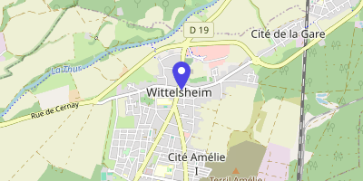 Carte OpenStreetMap — 2 rue d'Ensisheim, Wittelsheim