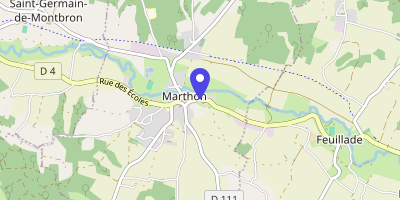 Carte OpenStreetMap — 40 Grande-Rue, Marthon