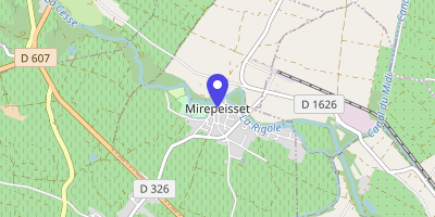 Carte OpenStreetMap — 5 place de la République, Mirepeisset