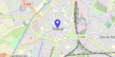 Carte OpenStreetMap — 83 rue de la Mairie, Douai