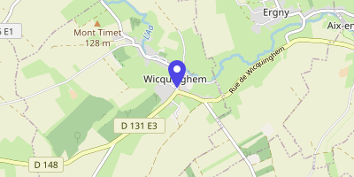 Carte OpenStreetMap — 3 rue du Catelet, Wicquinghem
