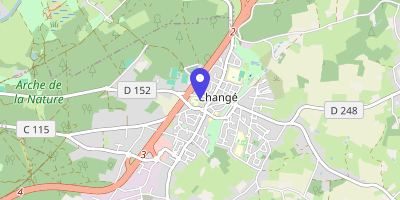 Carte OpenStreetMap — 1 place de la Mairie, Changé