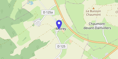 Carte OpenStreetMap — 6 rue de la Mairie, Moirey-Flabas-Crépion