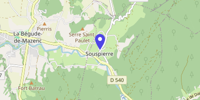 Carte OpenStreetMap — 3 route de Salettes, Souspierre