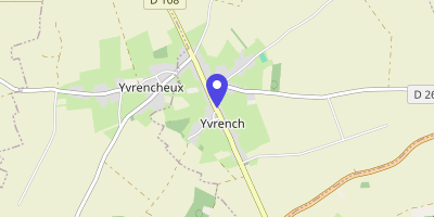 Carte OpenStreetMap — 1 rue de la Maladrerie, Yvrench
