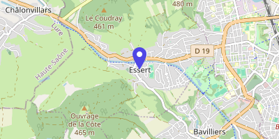 Carte OpenStreetMap — Place de la Mairie, Essert
