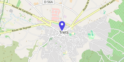 Carte OpenStreetMap — Place du 14-Juillet, Trets